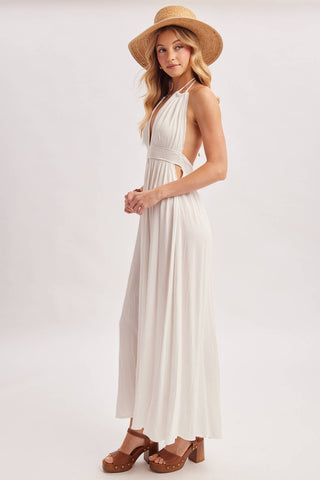 Santorini Halter Maxi Dress