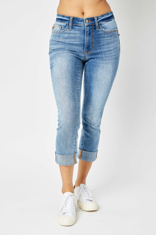 James Cuffed Skinny Capri