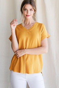 Elaine Top in Mustard