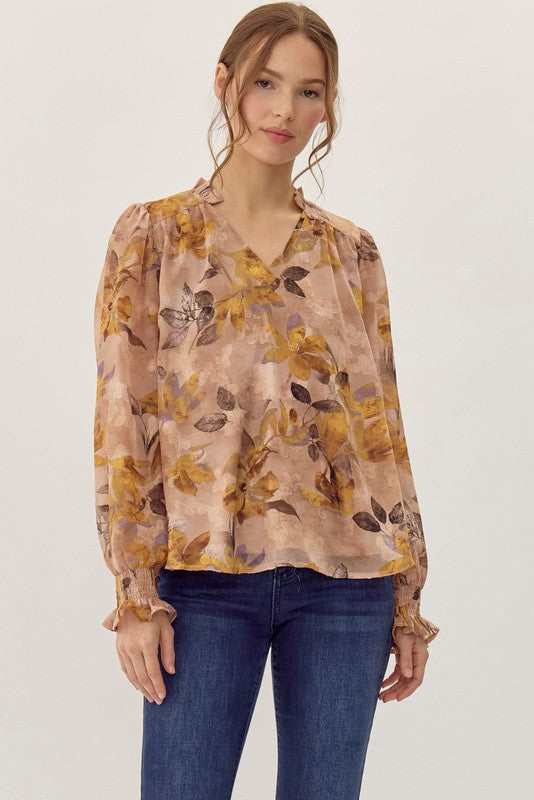 Camilla Top in Mustard