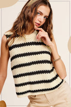 Beth Stripes Sweater Top