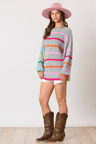 Selma Stripe Oversized Sweater