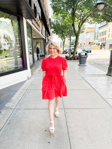 Beth Dress in Red