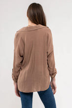 Charles Collared Long Sleeve in Mocha