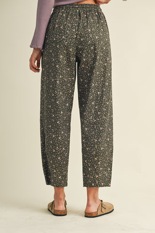 Thea Floral Barrel Pants