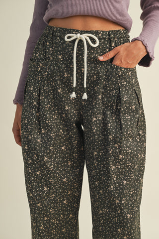 Thea Floral Barrel Pants