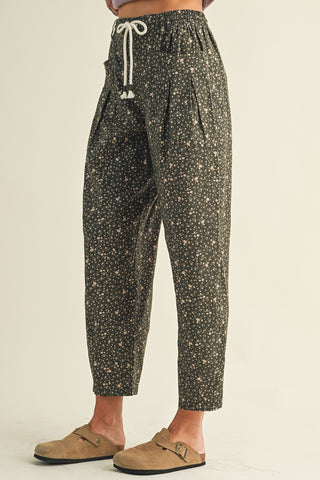 Thea Floral Barrel Pants