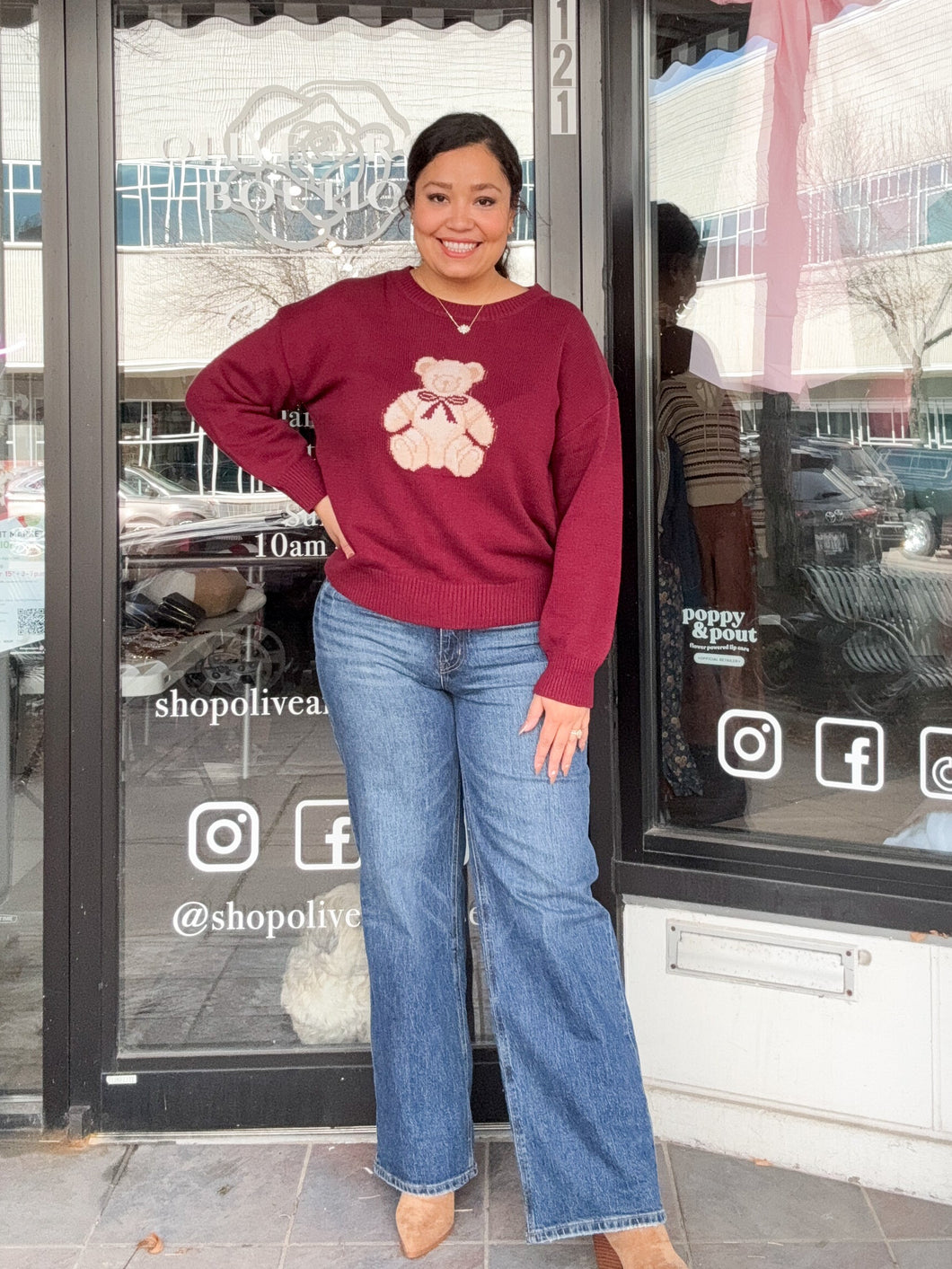 In My Teddy Bear Era Knit Sweater