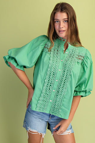 Esther Top in Mint