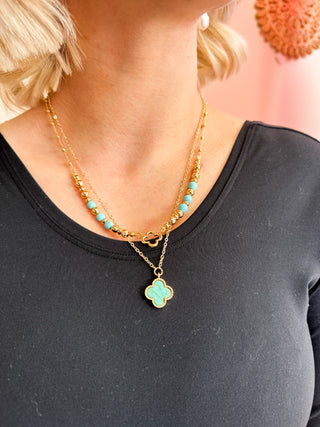 Caleb Pendant Layered Necklace