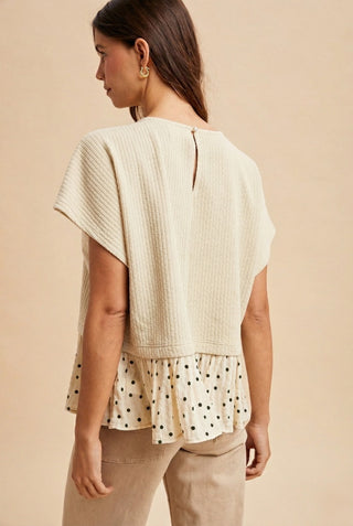 Gabby Polka Dot Knit Top