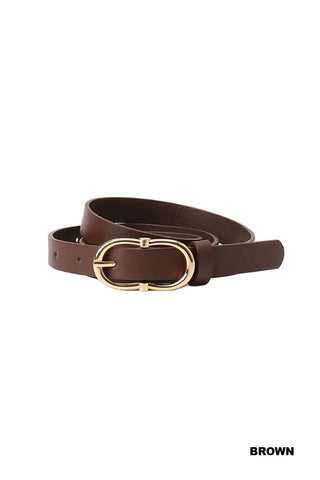 Reese Double Ring Belt in Brown