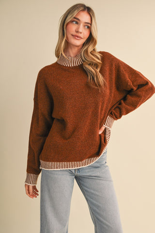 Caroline Mock Neck Sweater