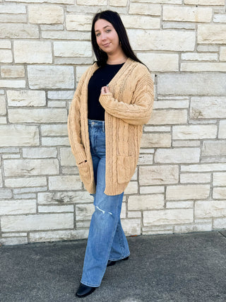 Coffee Runs Cardigan
