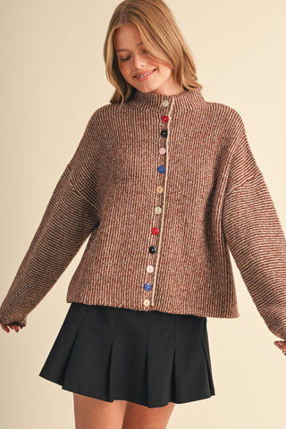 Amelia Cardigan in Brown