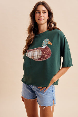 Mallory The Duck Patchwork Top