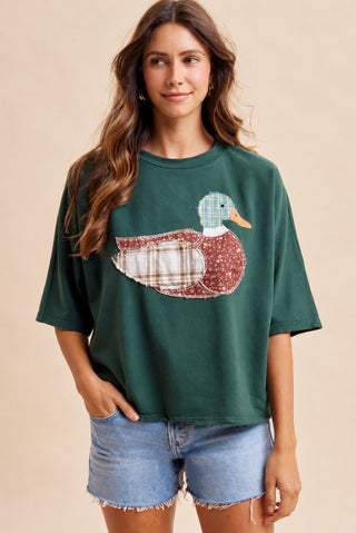 Mallory The Duck Patchwork Top