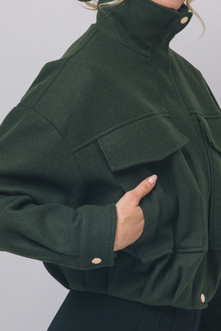 Wren Wool-blend Utility Jacket