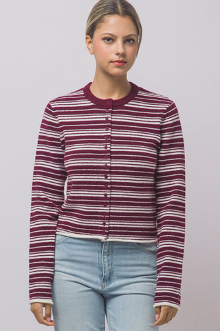 Tatum Stripe Cardigan