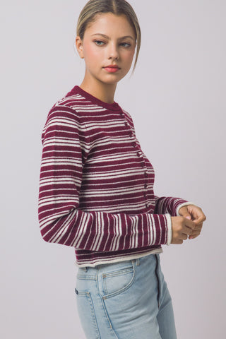 Tatum Stripe Cardigan