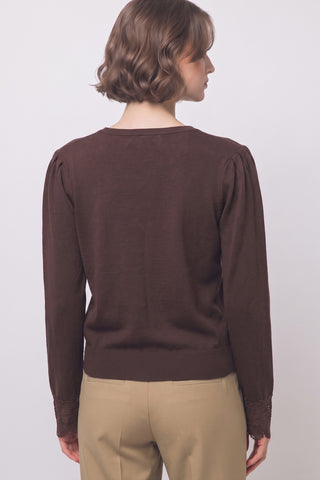 Jolie Lace-trimmed Knit Cardigan