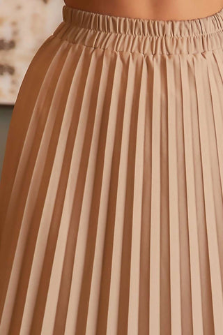 Kendra Pleated Midi Skirt