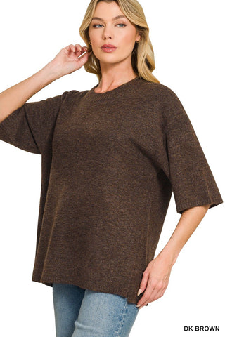Elsie Oversized Sweater in Brown