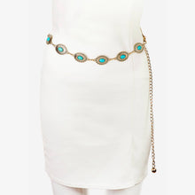 Turquoise Concho Chain Belt