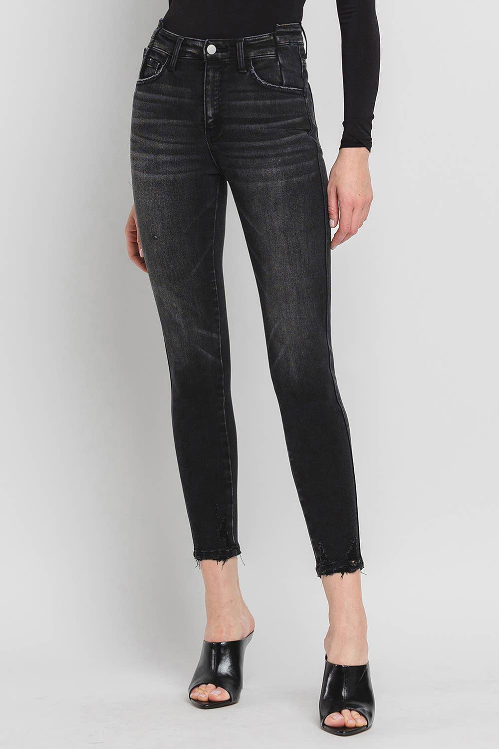 Flying Monkey High Rise Skinny in Black