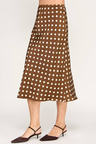 Ellison Polka Dot Midi Skirt