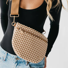Westlyn Woven Bum Bag in Metallic Gunmetal