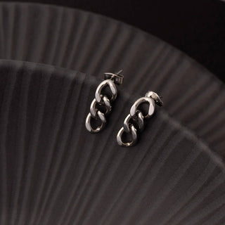 Julie 18K Curb Chain Earrings
