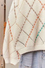 Taylor Diamond Cutout Knit Sweater