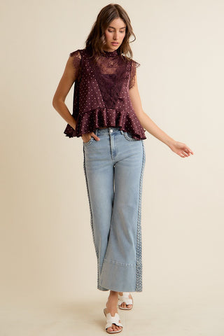 Veda Polka Dot Blouse Top