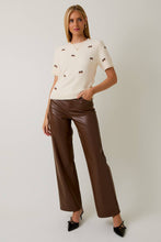 Acorn Embroidered Sweater Top