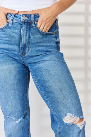 Avia High Waist Straight Leg Jeans