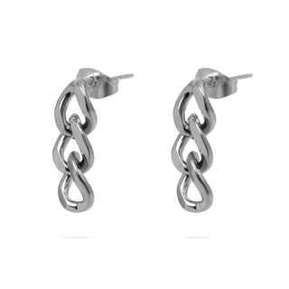 Julie 18K Curb Chain Earrings