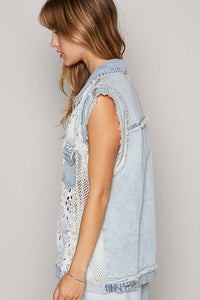 POL Oversized Denim Vest