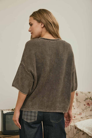 Elowen Cardigan in Dark Brown