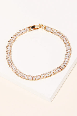 Kendra Baguette Rhinestone Tennis Bracelet