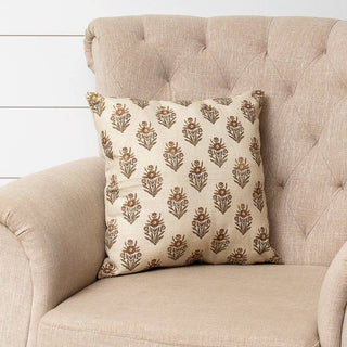 Block Print Silhouette Pillow