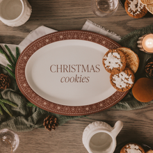 Gingerbread Oval Cookie Tray