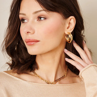 Shay Triple Hoop Earrings