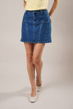 True Blue Mini Skirt