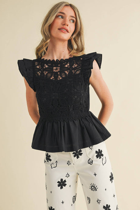 Gwen Crochet Lace Top
