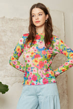 Field Of Flowers Mesh Top