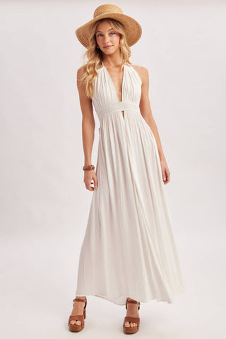 Santorini Halter Maxi Dress
