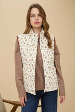 Jess Floral Quilted Puffer Vest