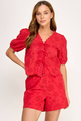 Florence Eyelet Top