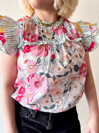 Ivy Ruffled Floral Top